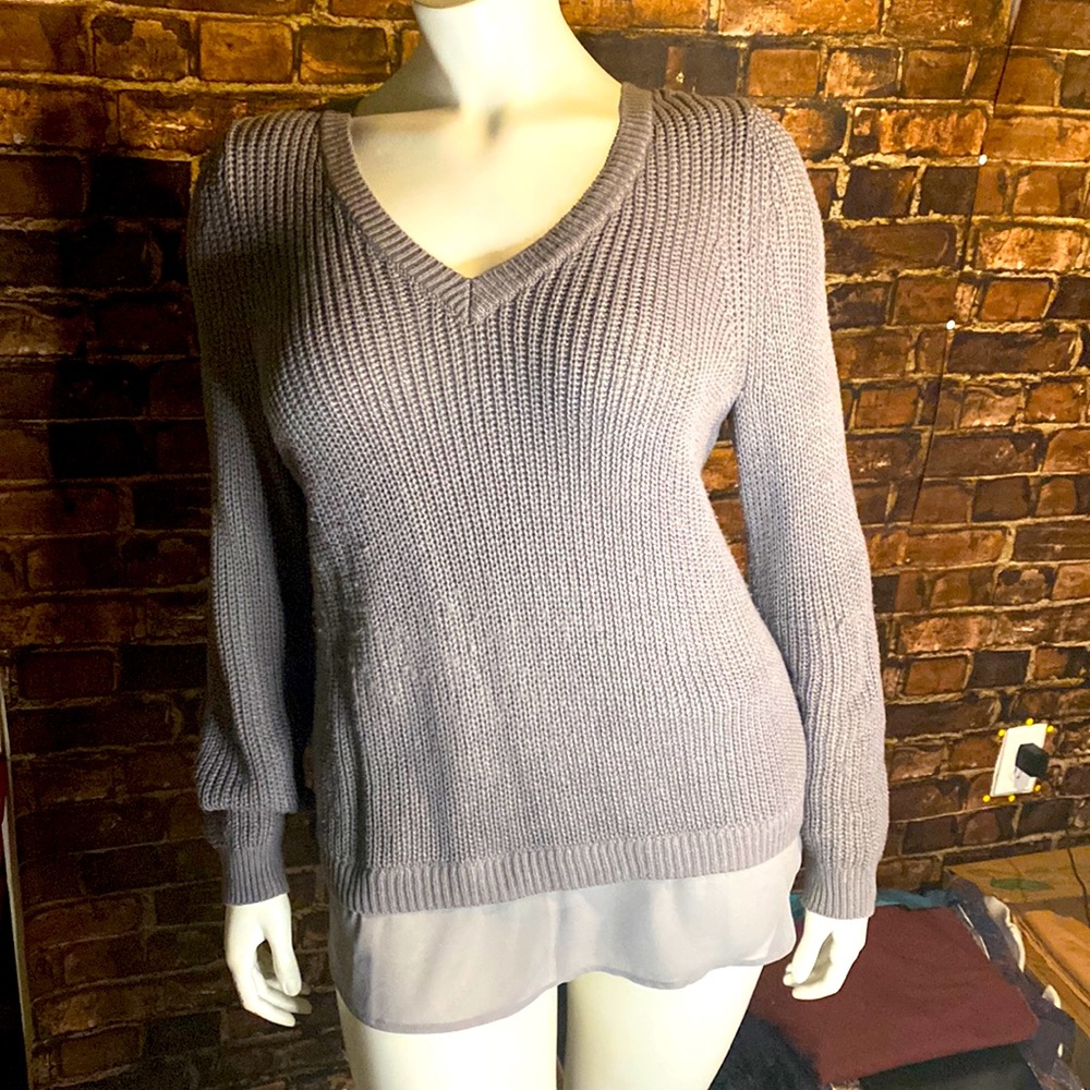 Torrid Size 1 Grey Twofer Sweater